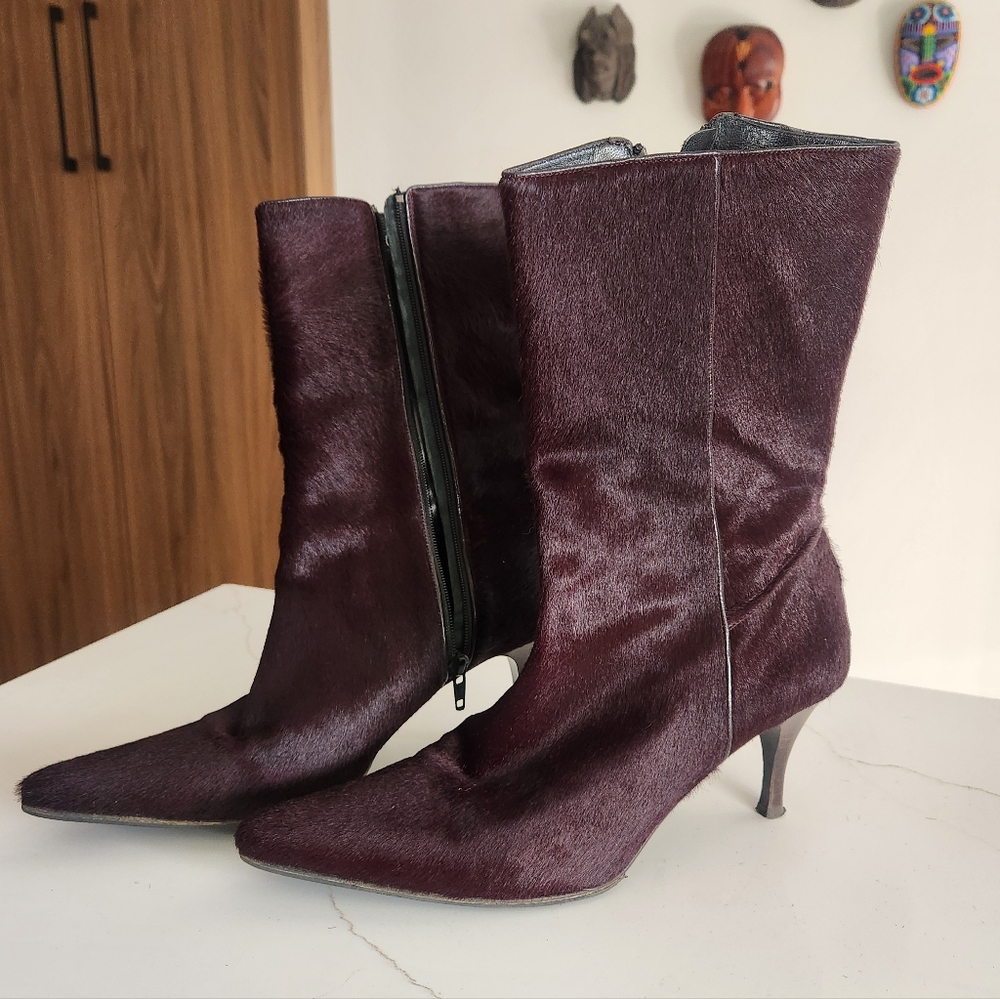 Vintage Elegant Cole Haan Purple Women's Boots